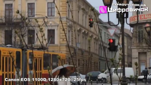 Пример съемки видео Canon EOS 1100D 720p 25fps смотреть онлайн