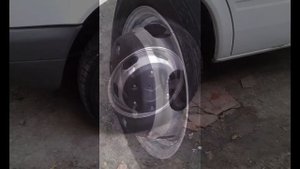 Покрашенные из баллончика диски под хром.