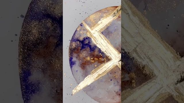 OTHALA Energy Painting — Odin’s Rune — sacred symbols, runes & light codes turned into art!