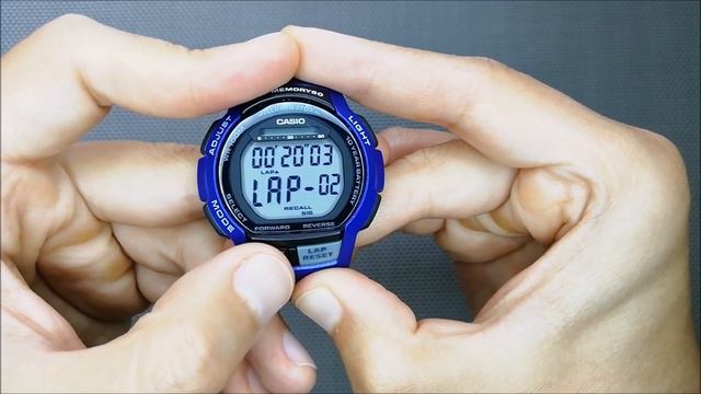 Cómo usar el Cronógrafo, Timer, Borrar Registros, Mute Reloj CASIO WS-1000H смотреть онлайн
