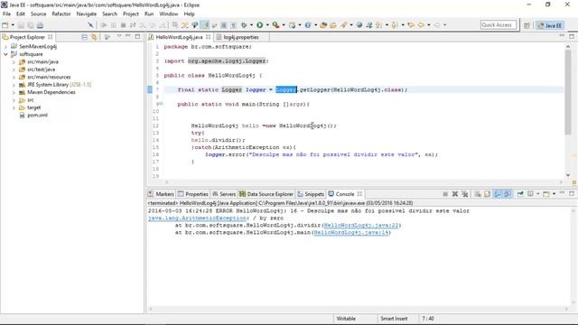 Tutorial Log4j Aula 06 смотреть онлайн