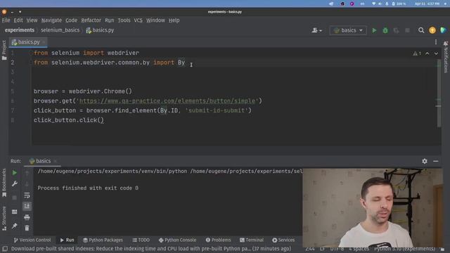 Основы автоматизации тестирования на Python и Selenium