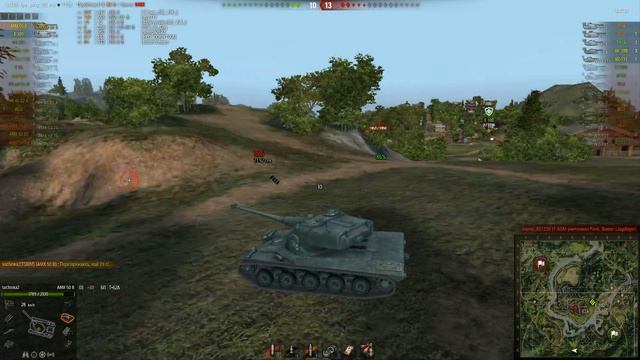 AMX-50B Вот так играют танкистки) Жемчужная река -- Стандартный бой. WOT смотреть онлайн