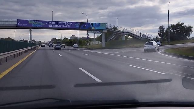 Выезд с Могилевской трассы на внутреннее кольцо Минской кольцевой.11.07.23 г. смотреть онлайн