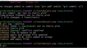 git - cherry pick