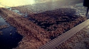 Резка листов ламинированной фанеры на станке с ЧПУ