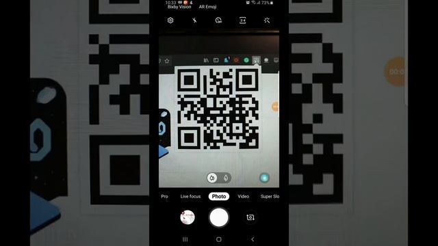 Cool QR scanner on Samsung note 9/ android pie