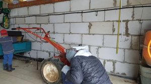 Осмотр и запуск мотоблока "агро" после зимовки
