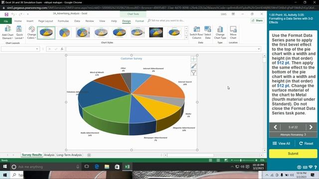 Excel 3A and 3B Simulation Exam | Complete Academic Help