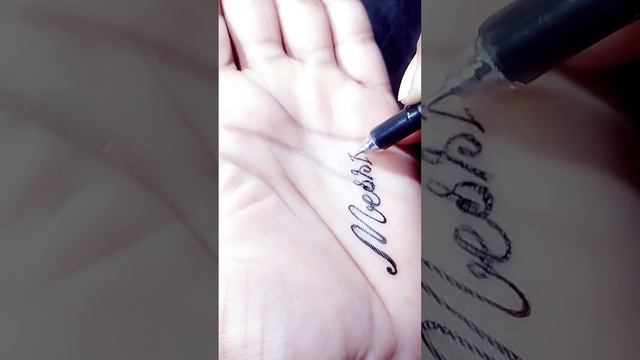 messi handwriting tattoo//#shorts //#handwriter 22//