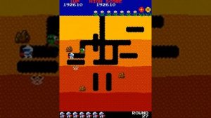 Dig Dug (Arcade) - Gameplay (Levels 1 to 60)