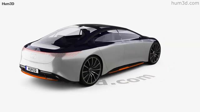 Mercedes-Benz Vision EQS 2019 3D model by Hum3D.com смотреть онлайн