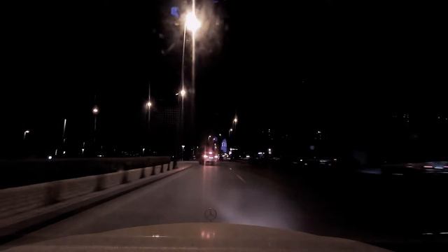 Night Road Trip in Baku