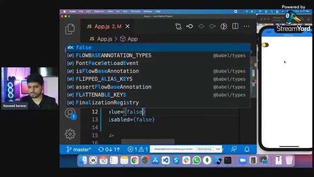 #38-React Native Switch Component | Mobile App Course (2021) | Urdu/Hindi | Naveed Sarwar смотреть онлайн
