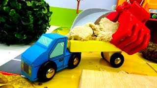 Машины-Помощники — Погрузчик, грузовик, бетономешалка, бульдозер.mp4 смотреть онлайн