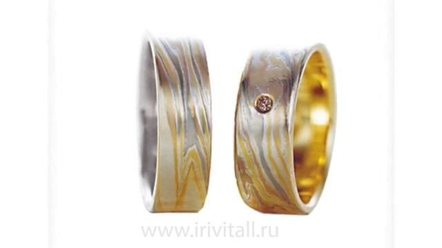Обручальные кольца в технике Mokume Gane смотреть онлайн