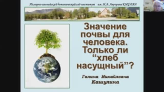 Значение почвы для человека. Только ли «хлеб насущный». смотреть онлайн