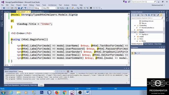 19 | Strongly Typed HTML Helpers In ASP.NET MVC | Learn ASP.NET MVC | MVC Tutorials (Hindi/Urdu)