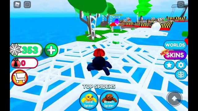 Жру жуков, увеличиваю остров - Roblox Be a spider смотреть онлайн