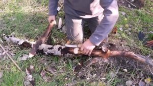 Всадной монтаж рукояти ножа - тест на прочность