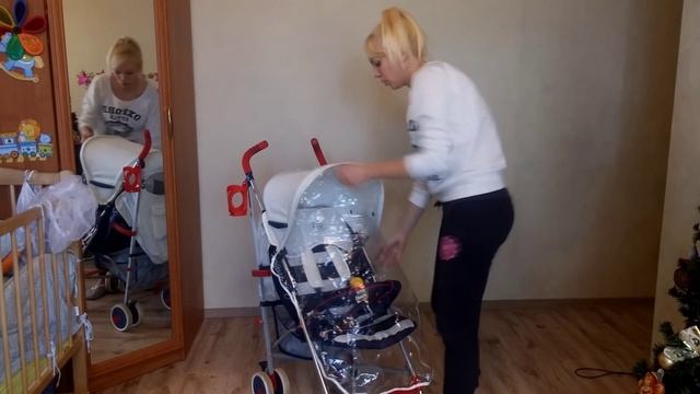 Happy Baby Cindy. Коляска трость. Обзор. смотреть онлайн