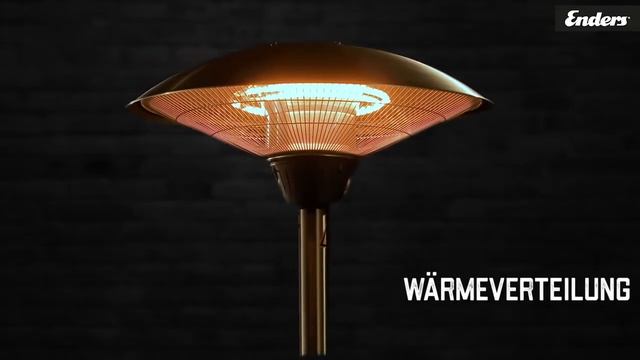 Инфракрасный электрический обогреватель ENDERS BARCELONA BLACK смотреть онлайн