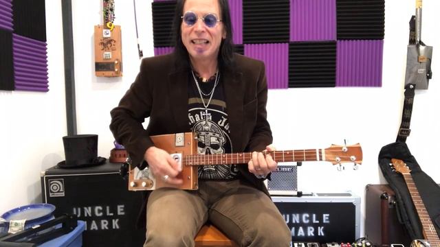 Rocky Raccoon played on 3 String Cigar Box Guitar Roland Mini Cube смотреть онлайн