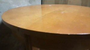 Стол круглый деревянный винтаж СССР