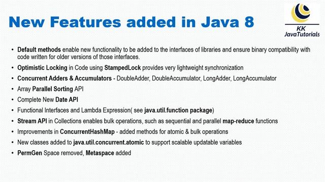 What are new Features added in Java 8 ? || Java 8 Featues || Java 8 interview Questions and Answers