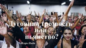 Беседа - Духовная трезвость и пьянство.. (Игорь Цыба)