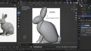 Заяц. Урок 1. Создание упрощенной модели в Blender 3d