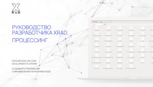 Руководство разработчика XRAD. Процессинг