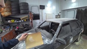 Из Хлама в Идеал (2) Гаражная покраска четырки за 15000р