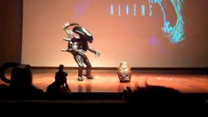 Alien Cosplay xenomorph  hobbycon la coruña