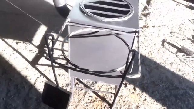 Мангал для казана на 12 литров с прорезями для шампуров смотреть онлайн