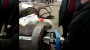 Работа по восстановлению проушин балки рукояти экскаватора