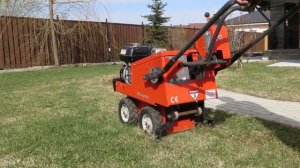 Подрезка старого дерна подрезчиком Husqvarna SC18A