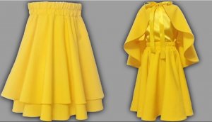 Как сшить юбку солнце? Юбка солнце на подкладке или двойная юбка.