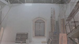 Окончание штукатурных работ в храме - Апрель 2022