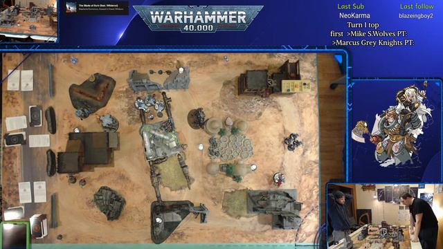 Warhammer 40k Space Wolves vs Orks 1500pts смотреть онлайн
