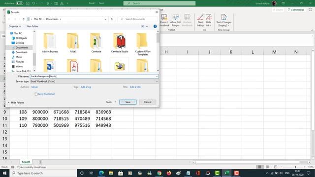 Track Changes in Excel Worksheet Without VBA смотреть онлайн