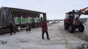 МТЗ 92П разгрузка удобрений!(Сезон 2019)