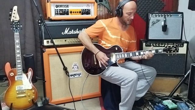 fender 68 vibro champ (volume at 7) tokai LP lc225 смотреть онлайн