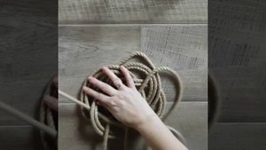 Подставка под горячее из джутовой веревки - поделки своими руками!