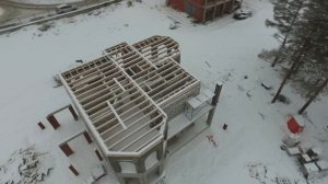 Таймлапс. Строительство дома за 1 минуту.