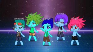Barnch, John Dory, Clay, Spruce, & Floyd the bro zone Team singing better place in Gacha Club