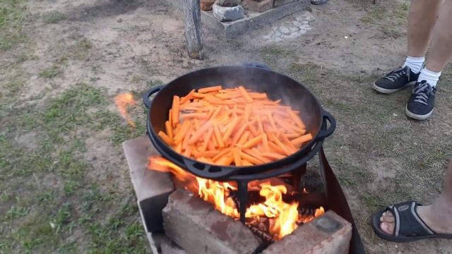 Плов в казане на костре #какприготовить #кухнябородача #рецепты #пловвказане #пловрецепт #дача