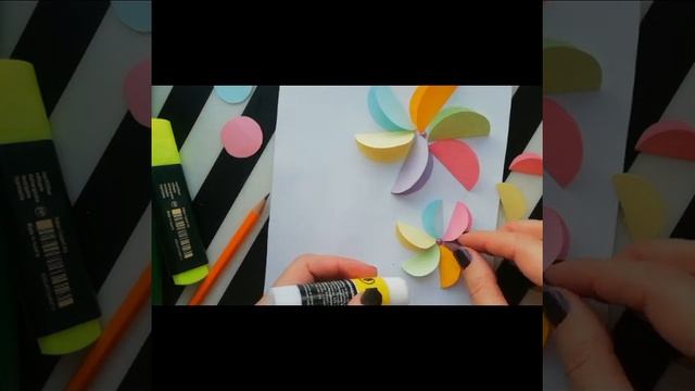 АППЛИКАЦИЯ ЦВЕТЫ #открытка #поделка #своимируками #цветы #объемныецветы #избумаги смотреть онлайн