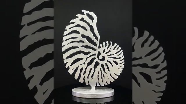 Декор настольный Nautilus silver из дерева