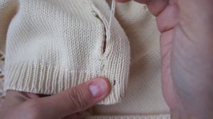 Как связать и пришить планку для пуговичек